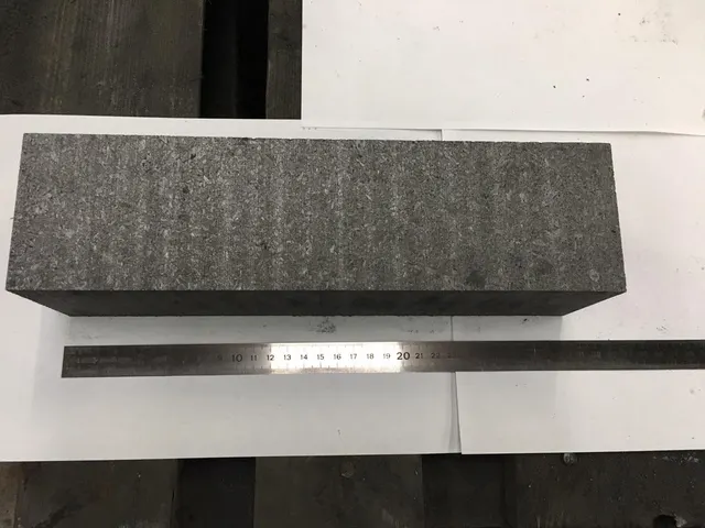 Machined carbon block